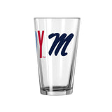 Ole Miss 16oz Hotty Toddy Overtime Pint Glass - Logo Brands - Flyclothing LLC