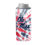 Ole Miss 12oz Tie Dye Slim Can Coolie - Logo Brands - Flyclothing LLC