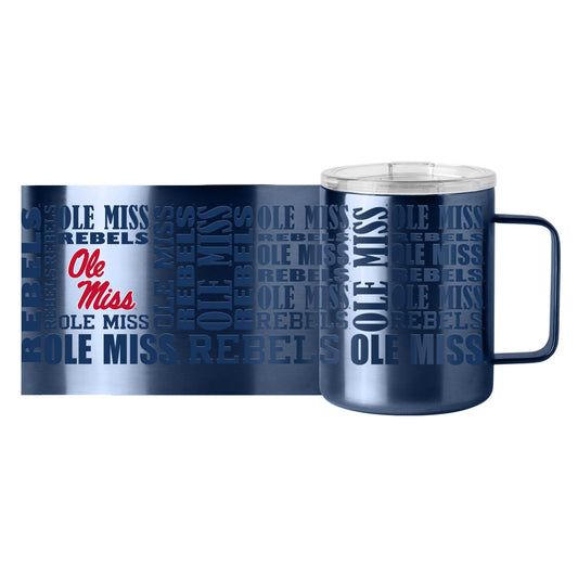 Ole Miss 15oz Replay Stainless Steel Mug - Logo Brands - Flyclothing LLC