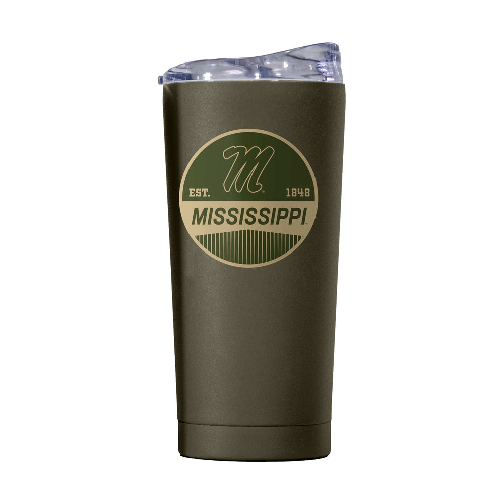 Mississippi 20oz Badge Powder Coat Tumbler - Logo Brands - Flyclothing LLC