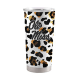 Ole Miss 20oz Neutral Leopard Print Stainless Tumbler - Logo Brands - Flyclothing LLC