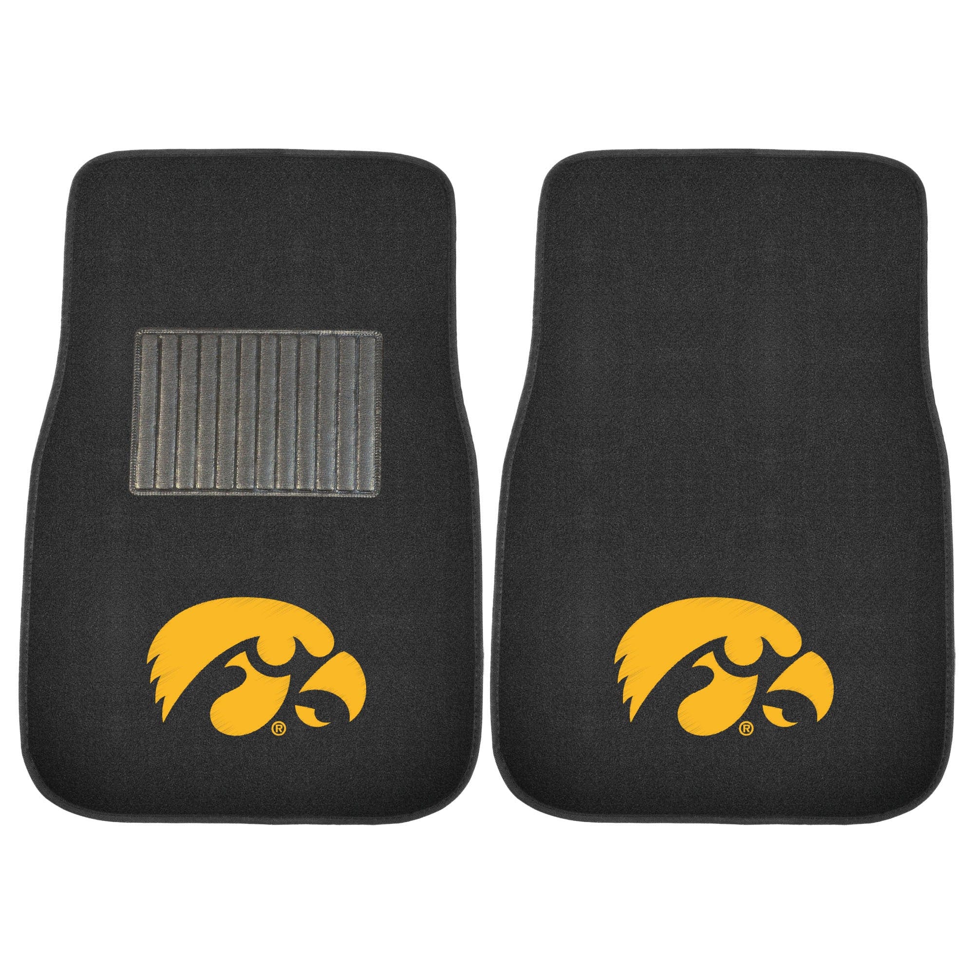 Iowa Hawkeyes Embroidered Car Mat Set - 2 Pieces - Iowa