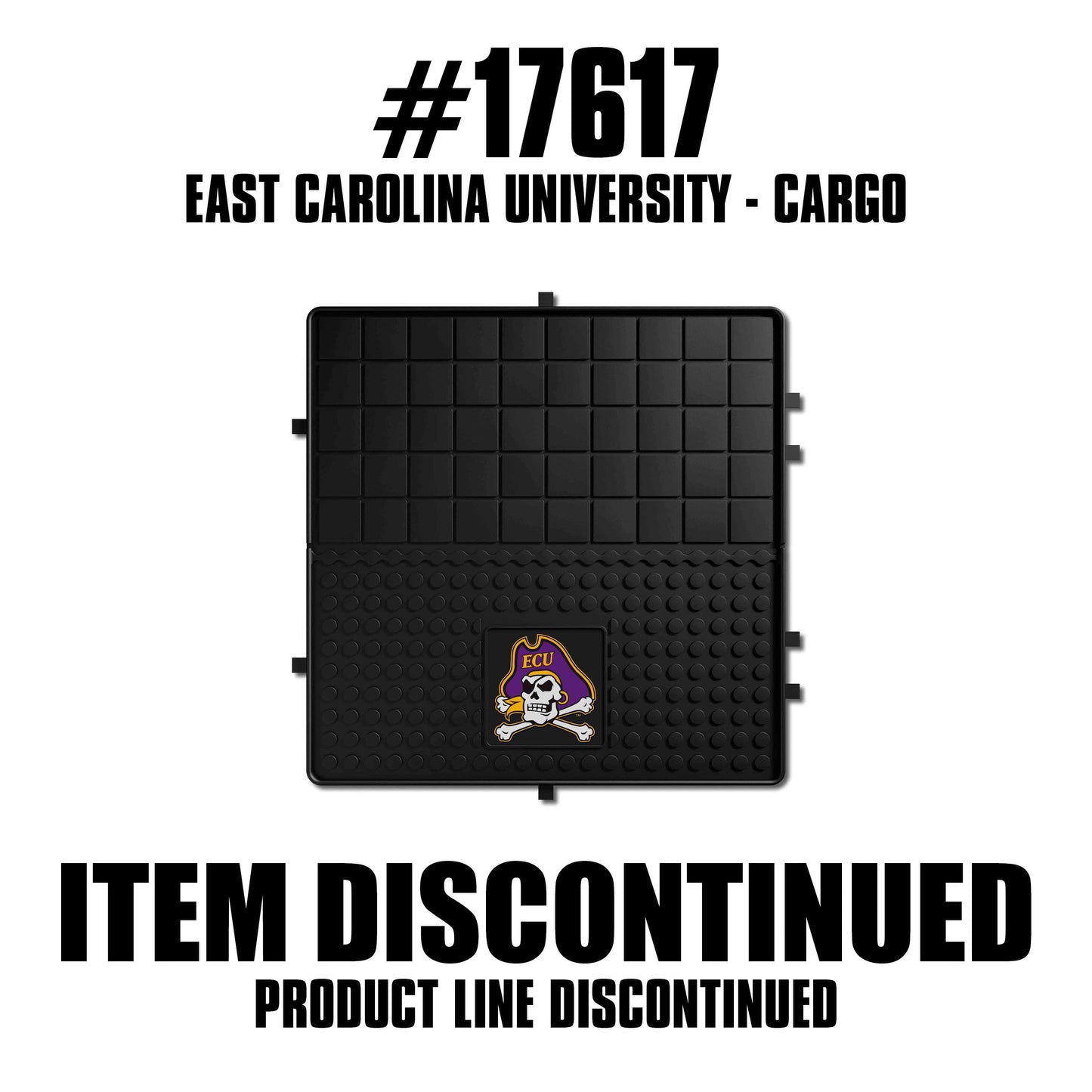 East Carolina Pirates Heavy Duty Cargo Mat 31"x31" - East Carolina - Flyclothing LLC