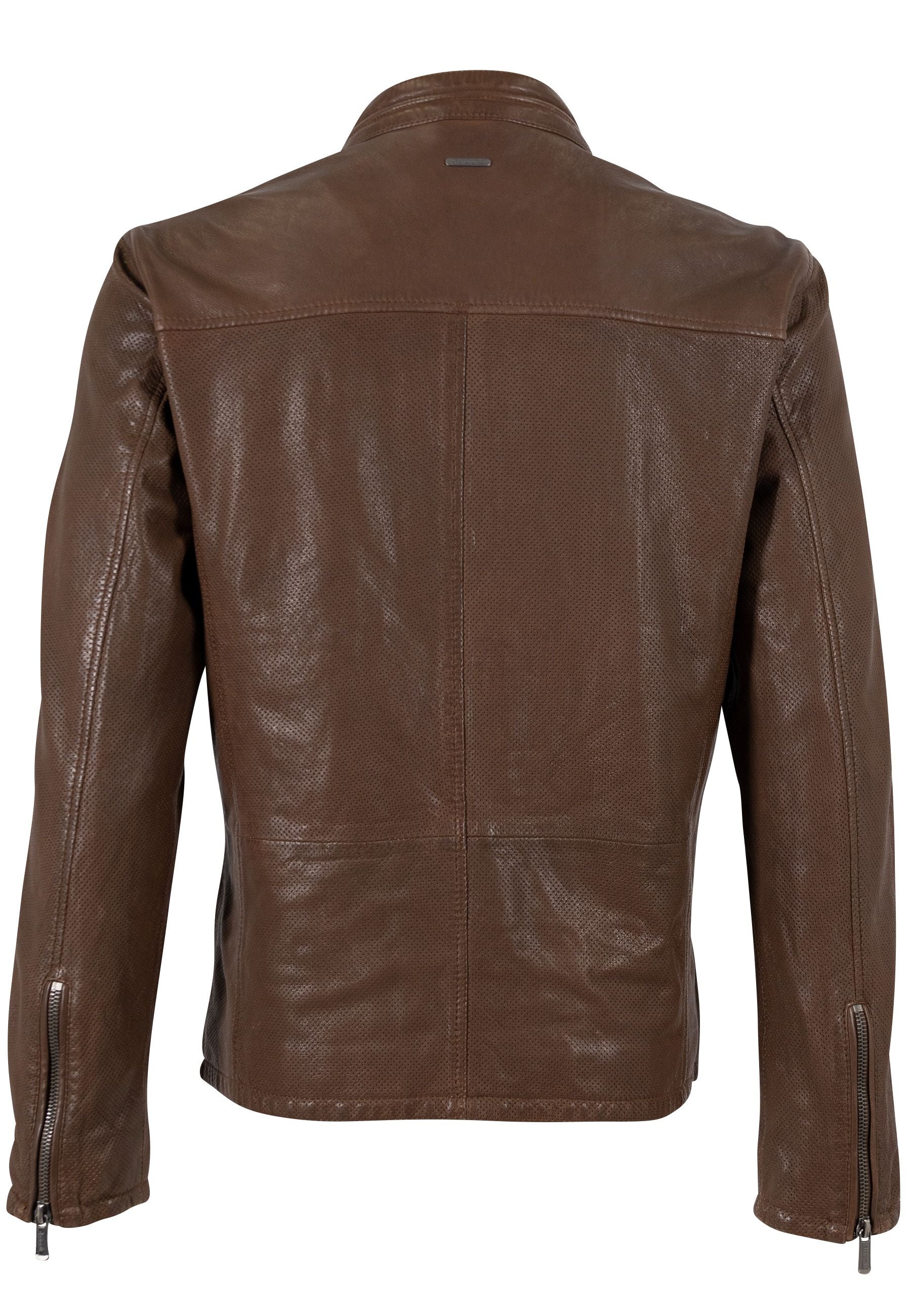 Lewon UF Leather Jacket Brown