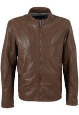 Lewon UF Leather Jacket Brown