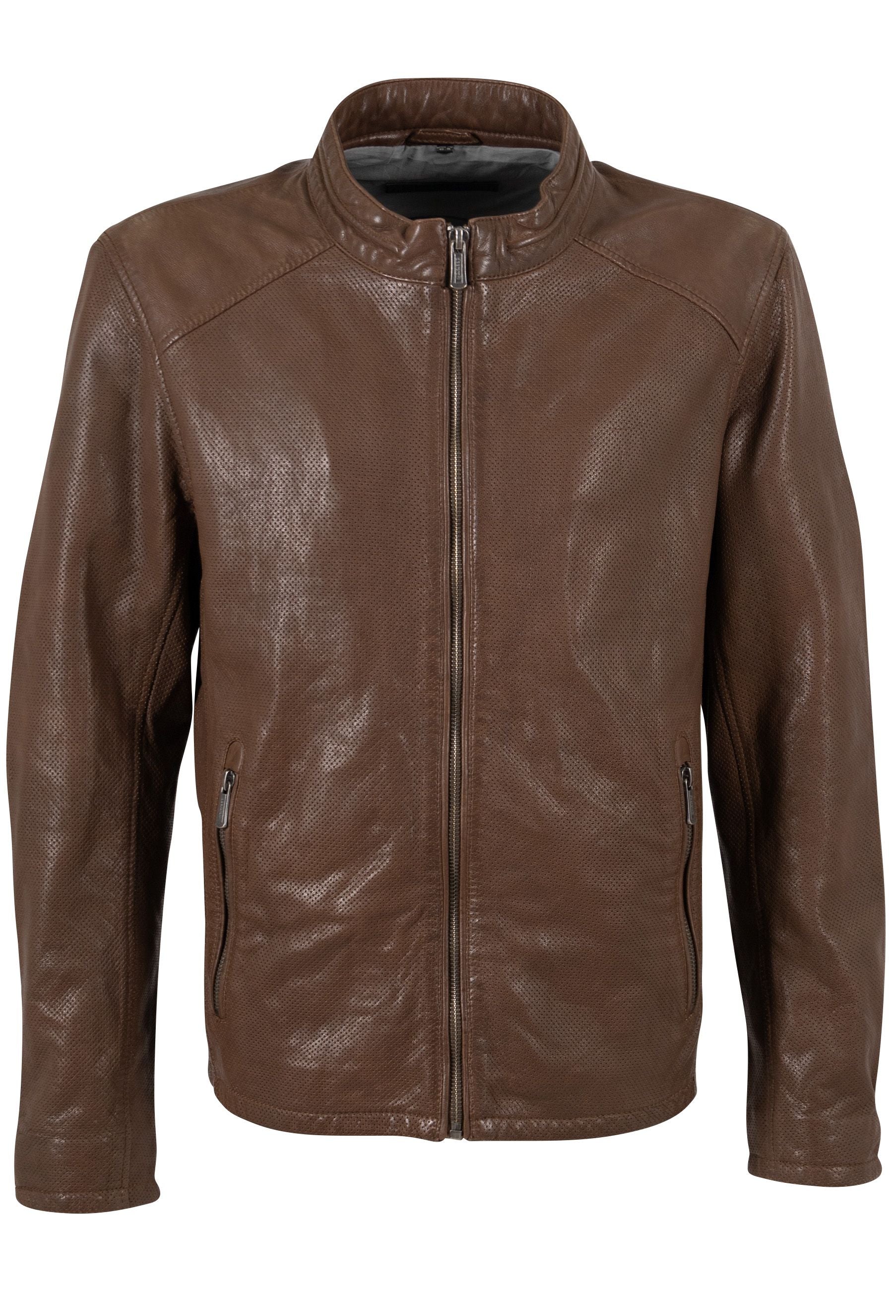 Lewon UF Leather Jacket Brown