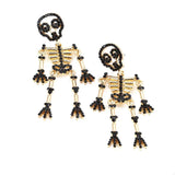 Halloween Skeleton Statement Earrings - Trendsi - Flyclothing LLC