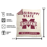 Mississippi State Luxe Prime Dreams Throw - Logo Brands - Flyclothing LLC