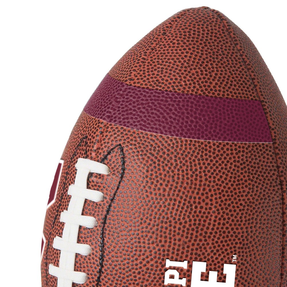 Mississippi State Team Stripe Official-Size Composite Football - Logo Brands - Flyclothing LLC