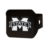 Mississippi State University Chrome on Black Hitch Cover - Logo Brands - Flyclothing LLC