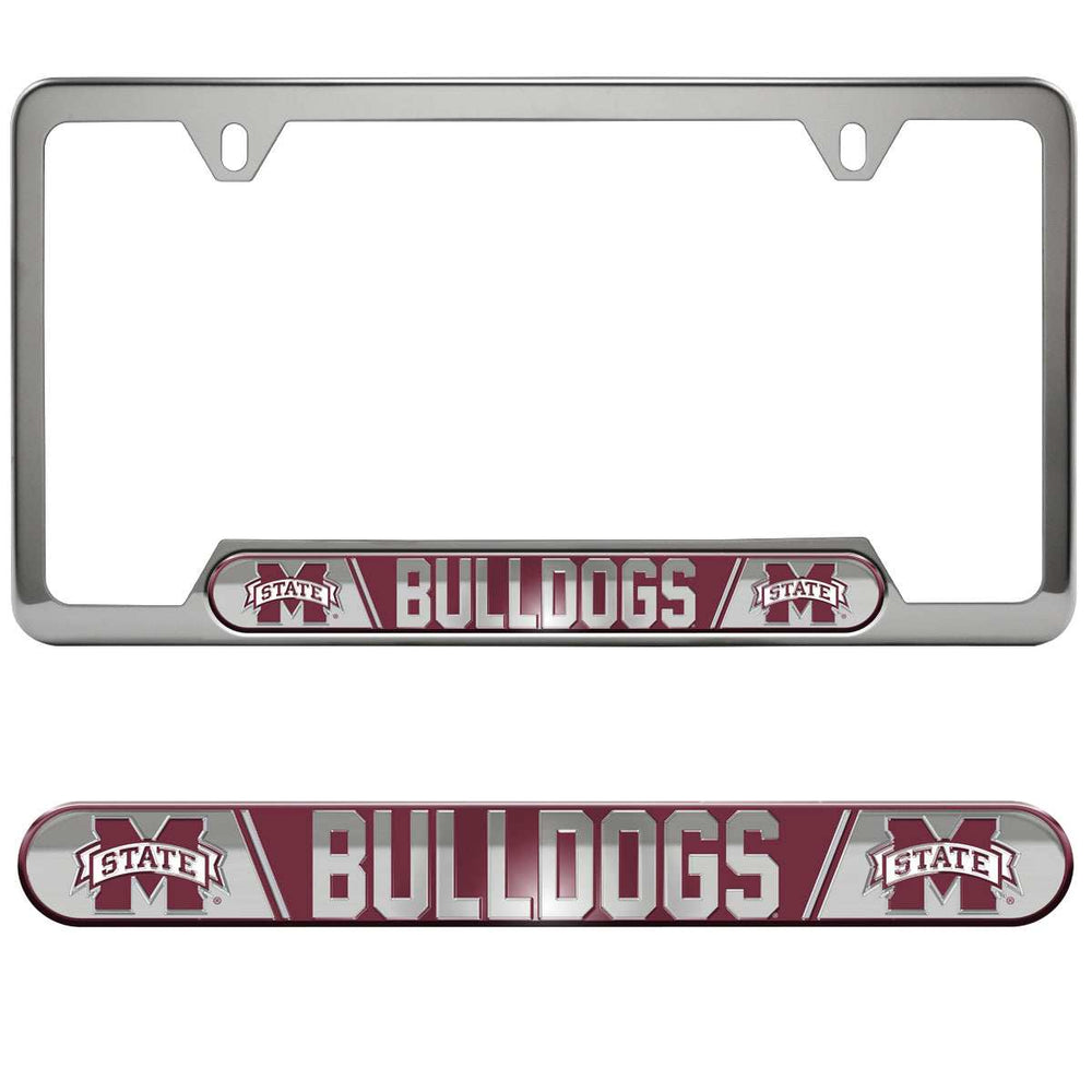 Mississippi State University Embossed License Plate Frame - Logo Brands - Flyclothing LLC