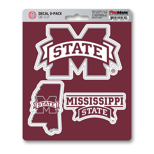 Mississippi State University Decal 3-pk - Logo Brands - Flyclothing LLC