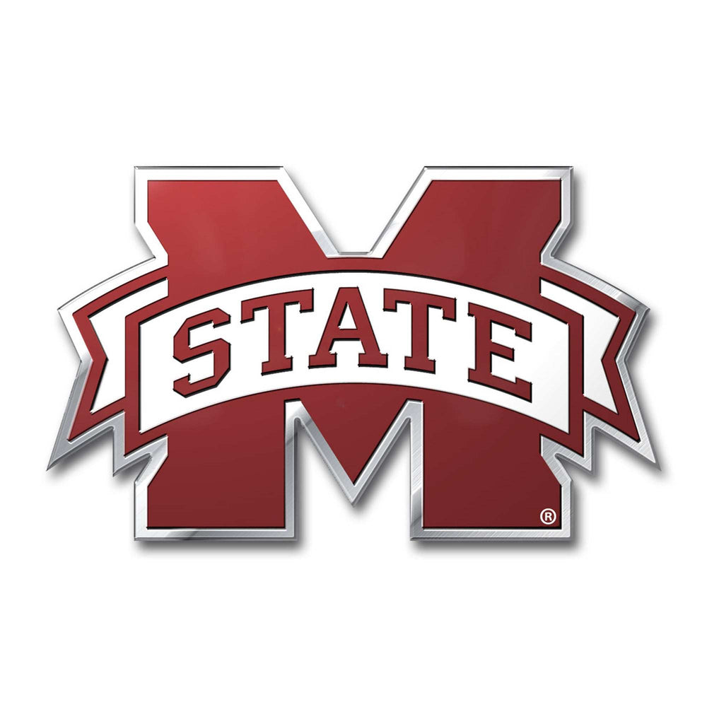 Mississippi State University Embossed Color Emblem - Logo Brands - Flyclothing LLC