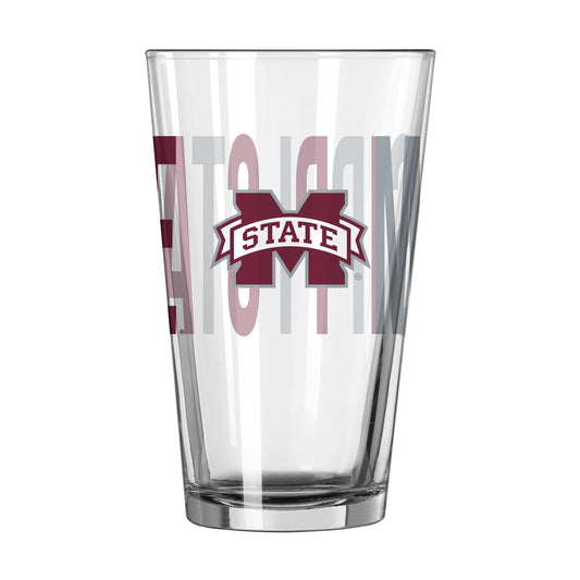 Mississippi State 16oz Overtime Pint Glass - Logo Brands - Flyclothing LLC