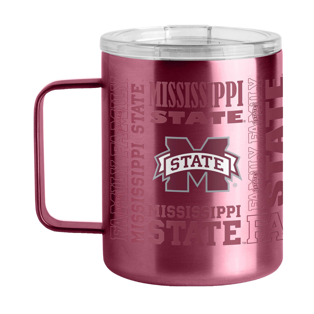 Mississippi State 15oz Replay Stainless Steel Mug - Logo Brands - Flyclothing LLC