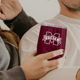 Mississippi State 16oz Gameday Stainless Curved Beverage - Logo Brands - Flyclothing LLC