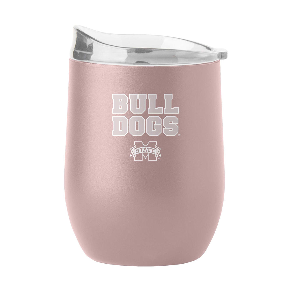 Mississippi State 16oz Stencil Powder Coat Curved Beverage - Logo Brands - Flyclothing LLC