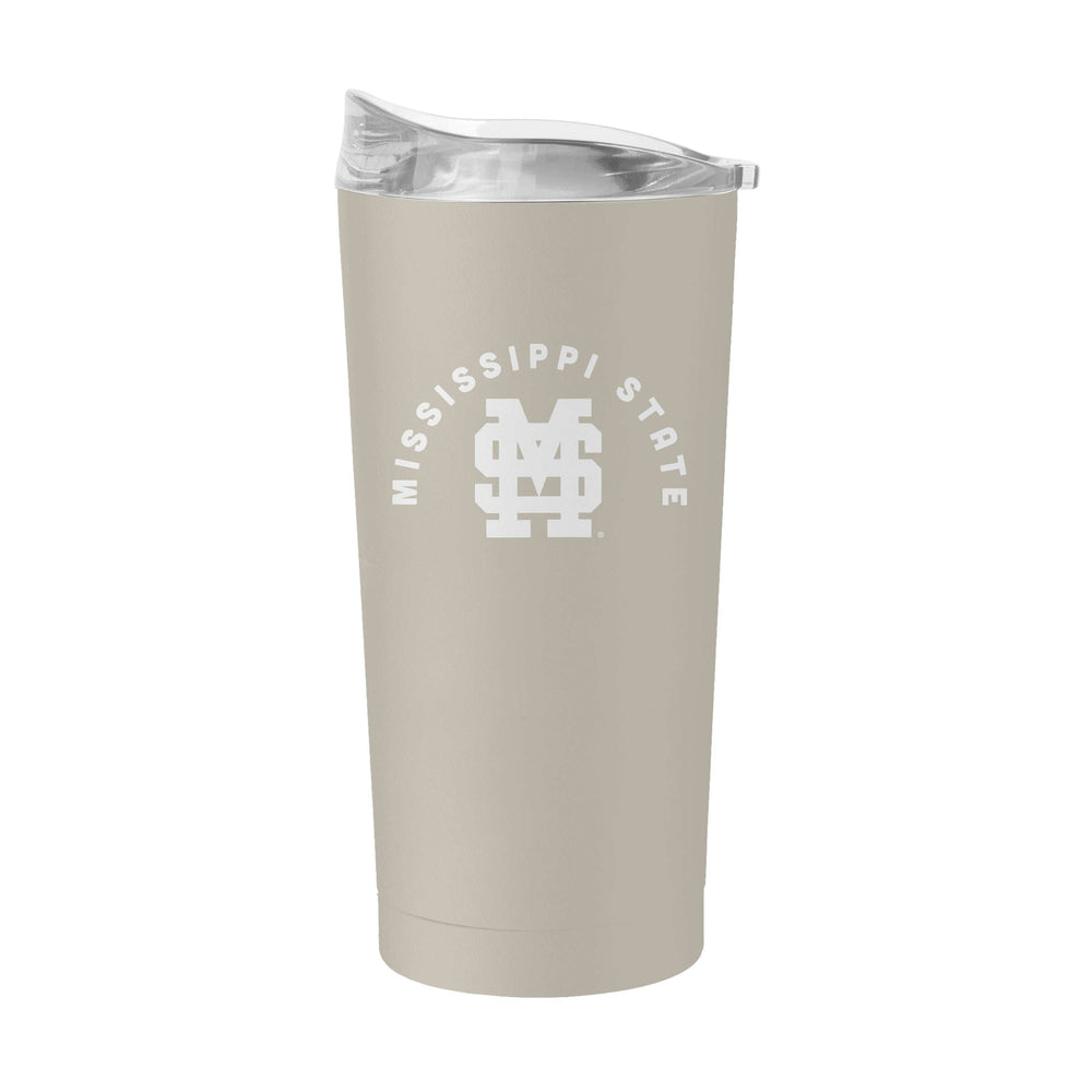 Mississippi State Sand 20oz Interlocked MS Powder Coat Tumbler - Logo Brands - Flyclothing LLC