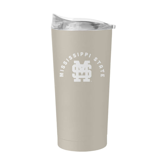 Mississippi State Sand 20oz Interlocked MS Powder Coat Tumbler - Logo Brands - Flyclothing LLC