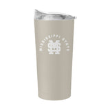 Mississippi State Sand 20oz Interlocked MS Powder Coat Tumbler - Logo Brands - Flyclothing LLC