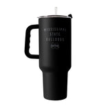 Mississippi State 40oz Black Tonal Powder Coat Tumbler - Logo Brands - Flyclothing LLC