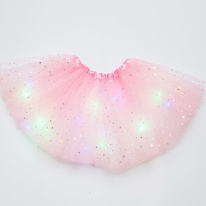 Magical & Luminous LED Princess Halloween Tutu Skirt Sequins Shiny Skirt - My Store - Flyclothing LLC