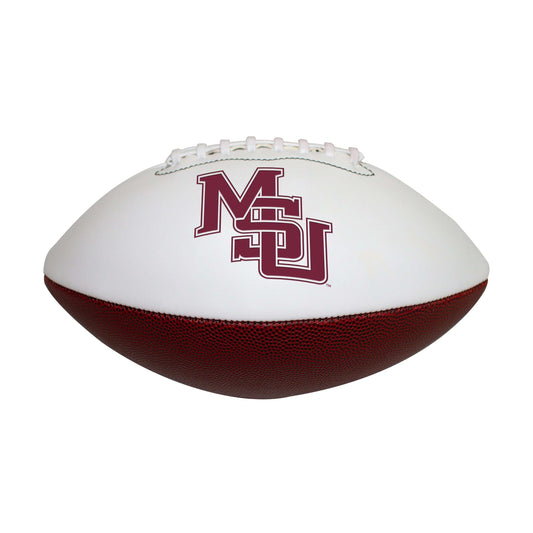 Mississippi State FS Interlocking MS Autograph Debossed Football - Logo Brands - Flyclothing LLC