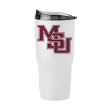 Mississippi State Vault Interlocking MS White 30oz Powder Coat Tumbler - Logo Brands - Flyclothing LLC