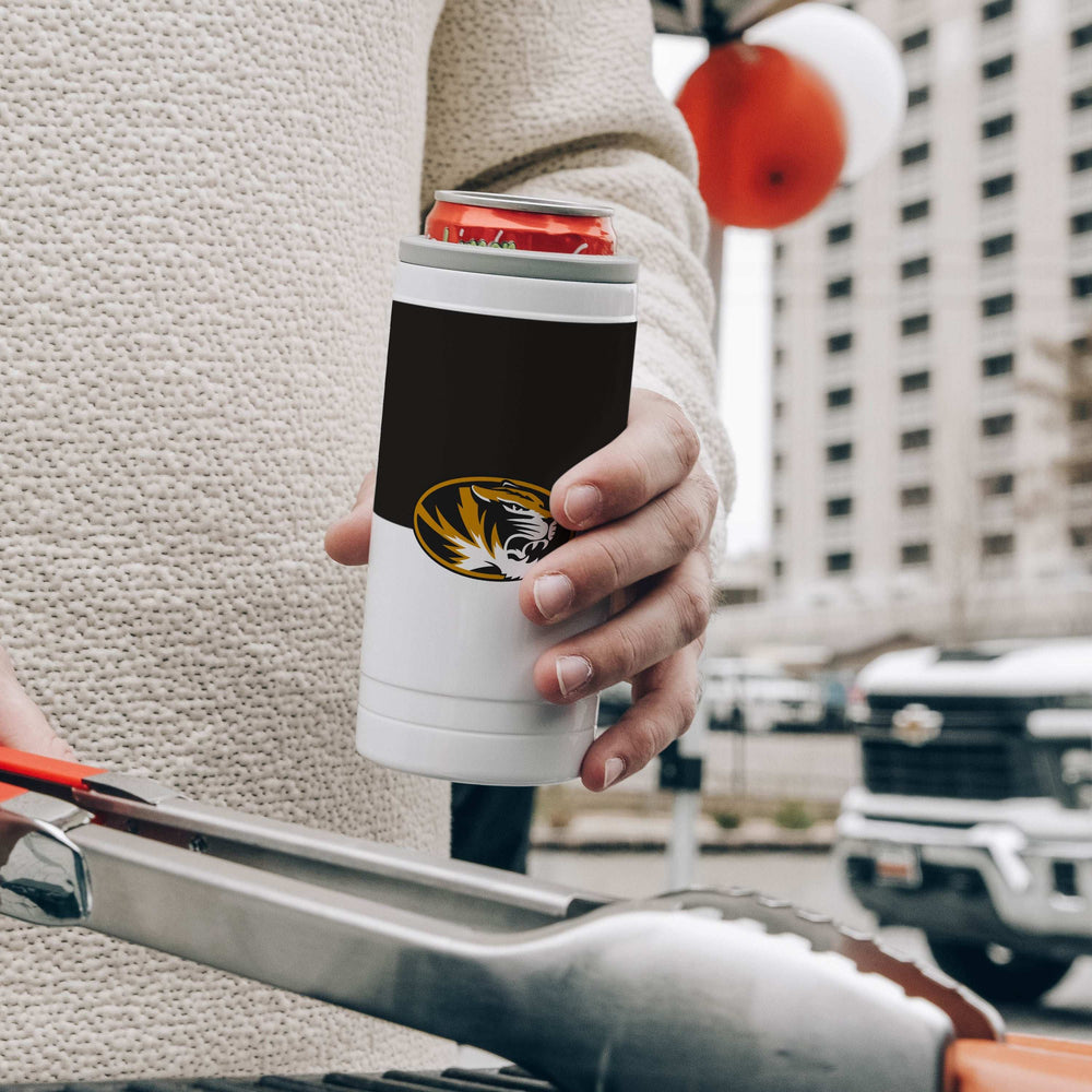 Missouri 12oz Colorblock Slim Can Coolie - Logo Brands - Flyclothing LLC