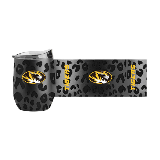 Missouri Leopard 16oz Black Powdercoat Curved Beverage - Logo Brands - Flyclothing LLC