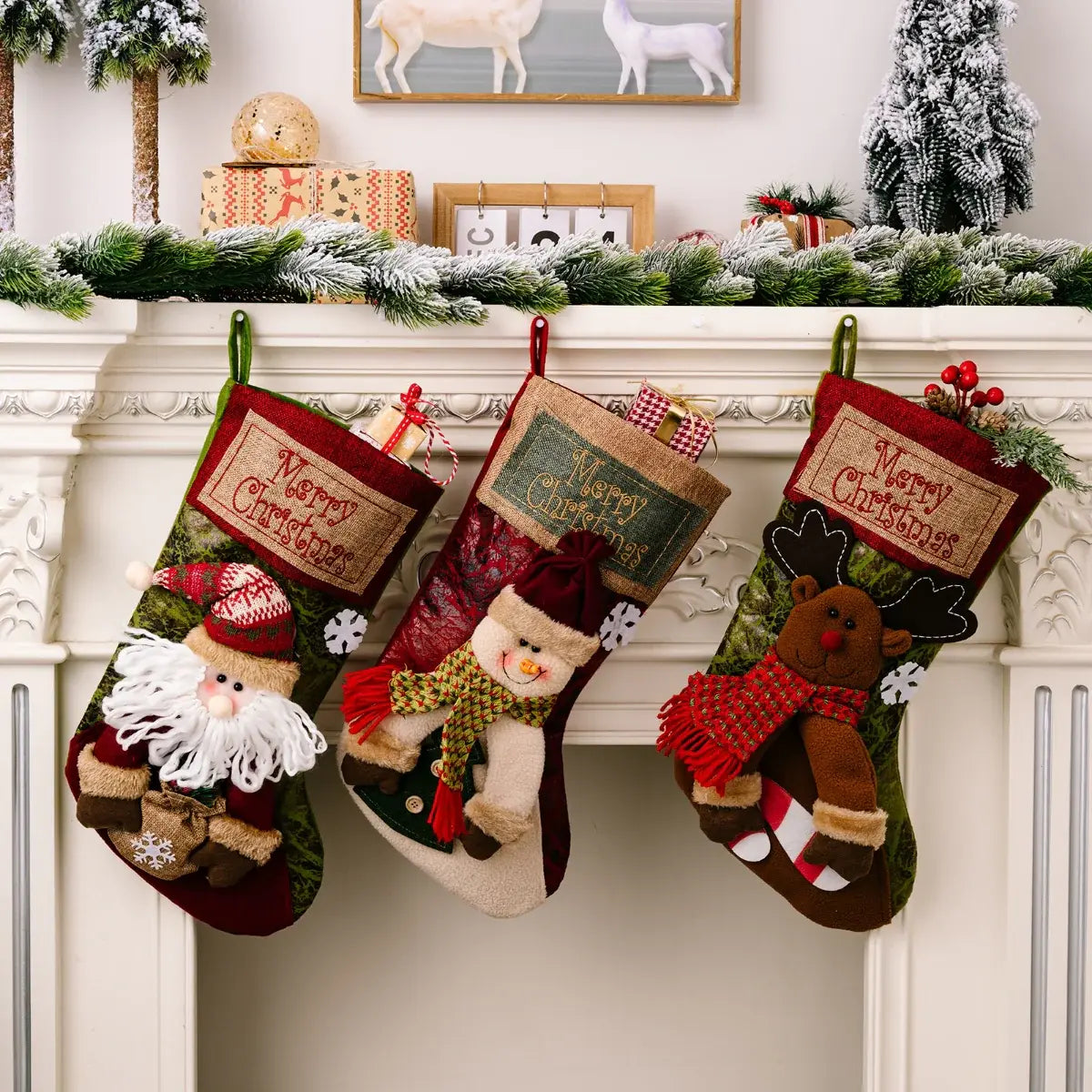 MERRY CHRISTMAS Stocking Hanging Widget - Trendsi - Flyclothing LLC