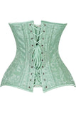Daisy Corsets Lavish Mint Green Brocade Overbust Corset W/Busk Closure