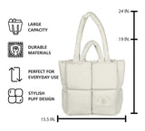 Montana Puff Sand Tote - Logo Brands - Flyclothing LLC