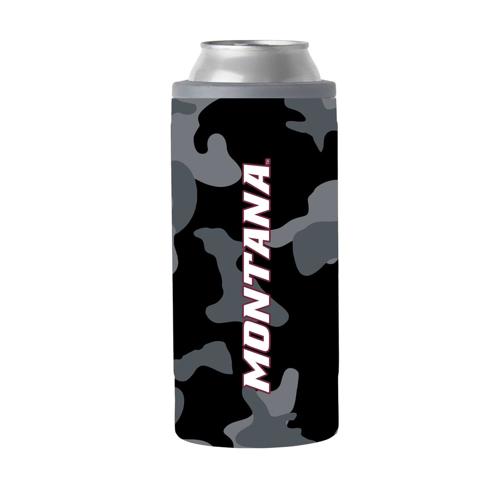 Montana Black Camo 12oz Slim Can Coolie - Logo Brands - Flyclothing LLC