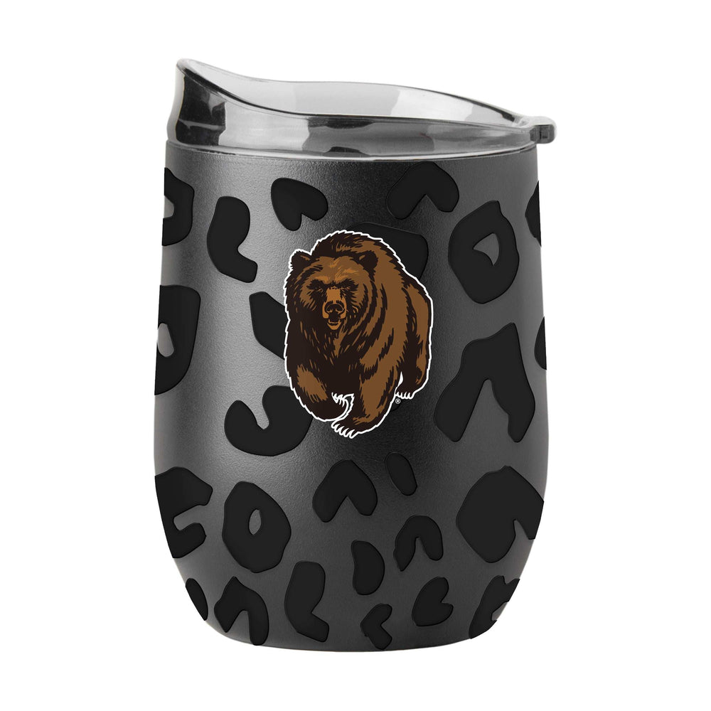 Montana Leopard 16oz Black Powdercoat Curved Beverage - Logo Brands - Flyclothing LLC