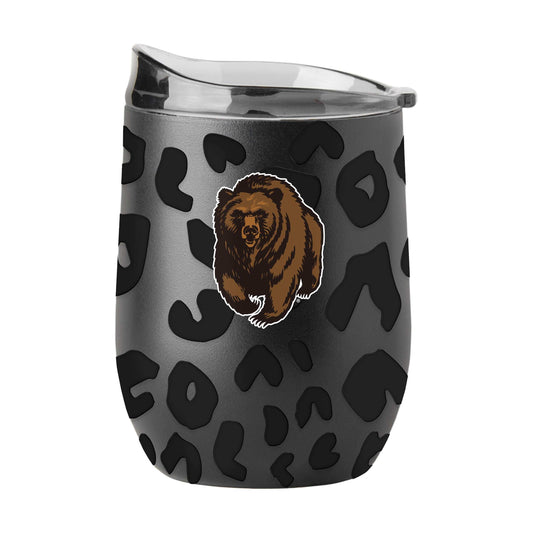 Montana Leopard 16oz Black Powdercoat Curved Beverage - Logo Brands - Flyclothing LLC