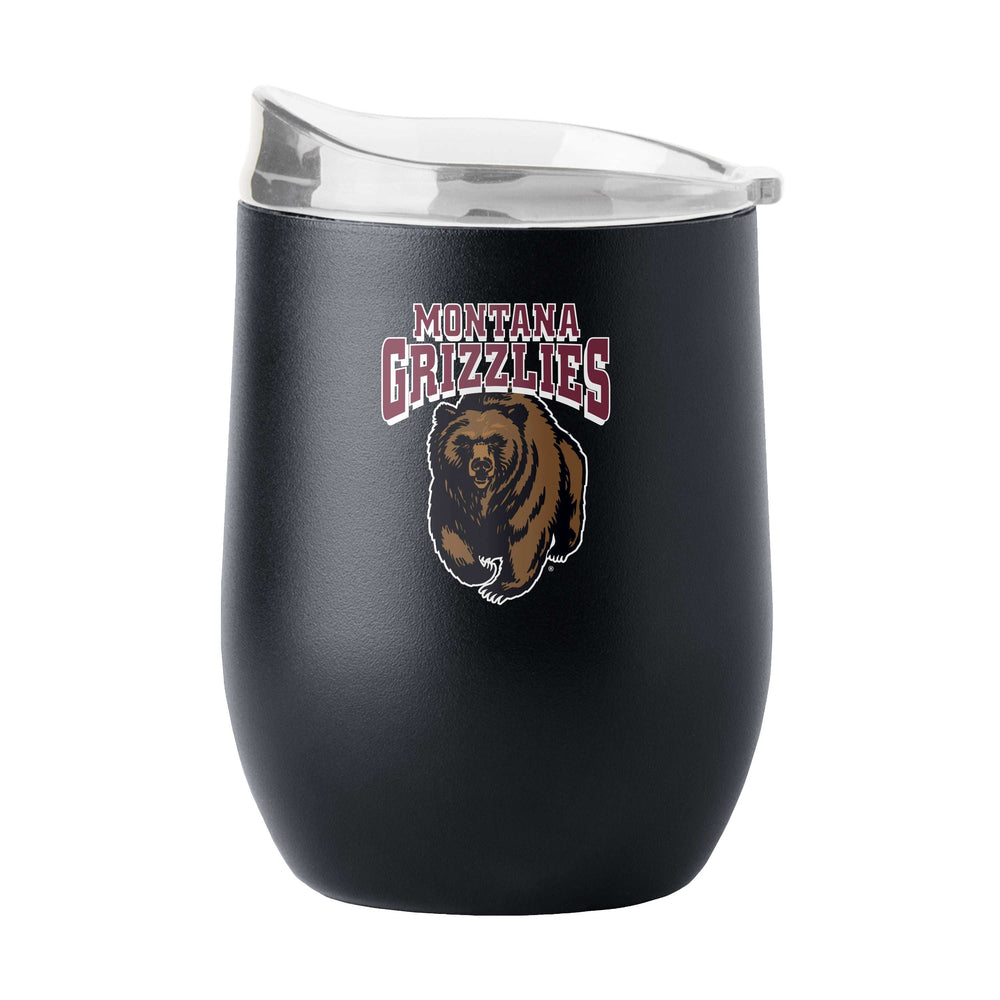 Montana Black 16oz Powder Coat Curved Bev - Logo Brands - Flyclothing LLC