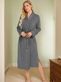 Tied Lounge Nightgown with Pockets - Trendsi