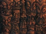 Black Market Art Company Wall of Tiki I Print