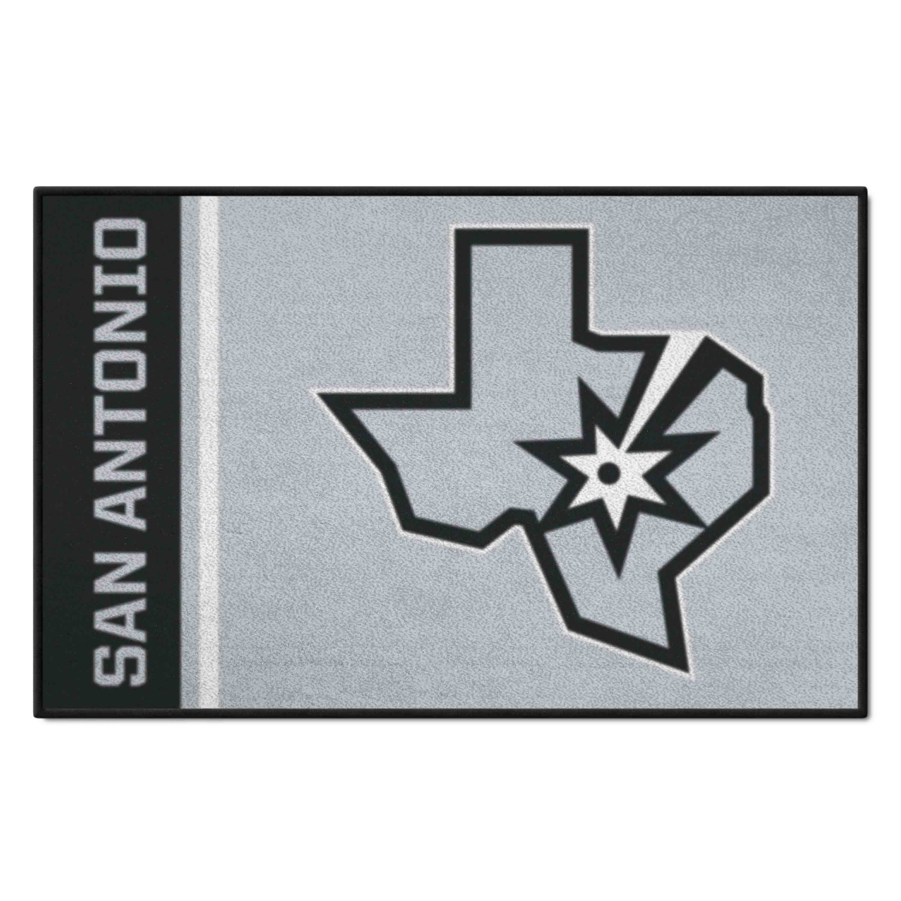 San Antonio Spurs Starter Mat Accent Rug - 19in. x 30in. Uniform Design - San Antonio Spurs
