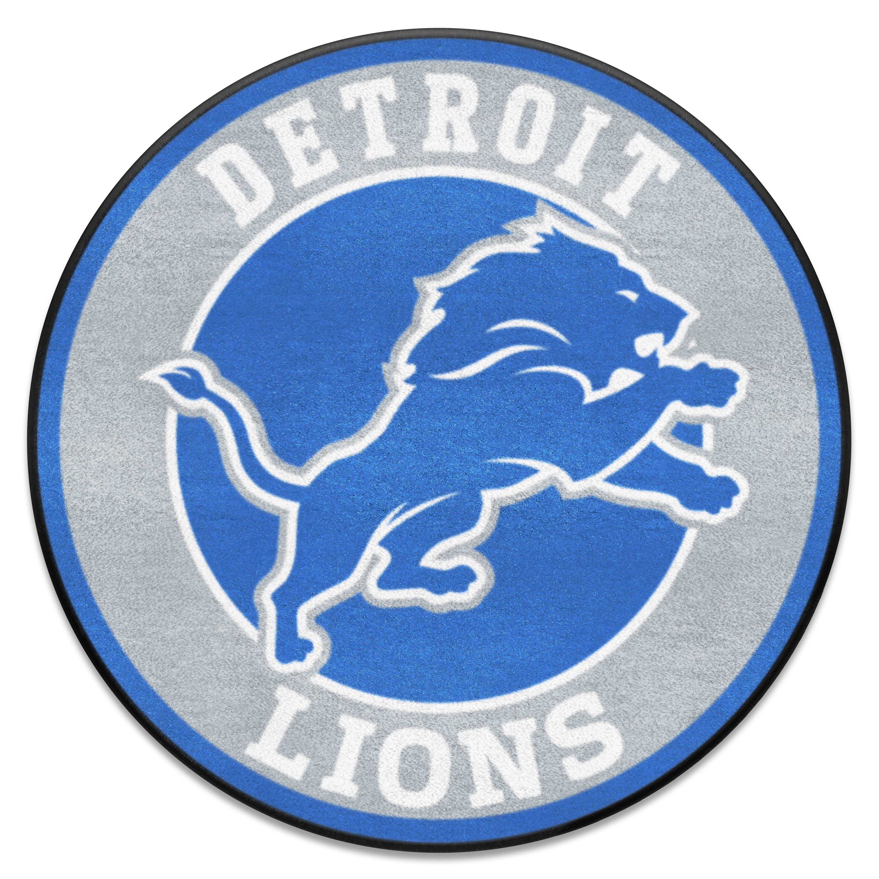Detroit Lions Roundel Rug - 27in. Diameter - Detroit Lions