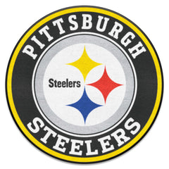 Pittsburgh Steelers Roundel Rug - 27in. Diameter - Pittsburgh Steelers