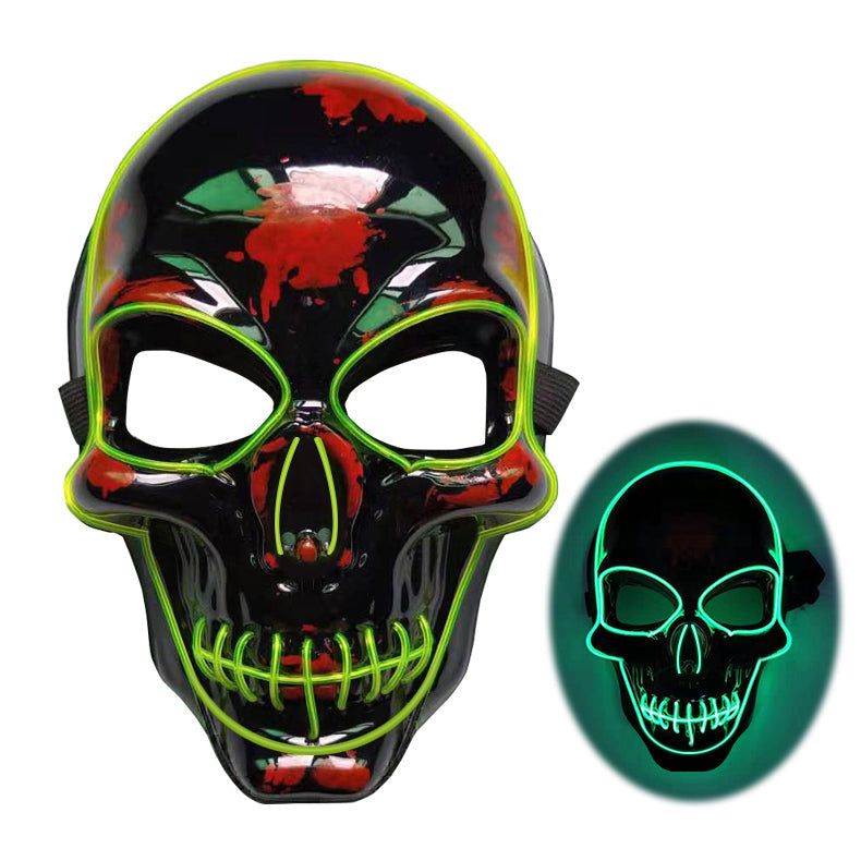 Halloween Skeleton Mask LED Glow Scary Mask - My Store - Flyclothing LLC