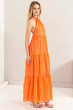 HYFVE Halter Neck Cover Up Maxi Dress - Trendsi - Flyclothing LLC