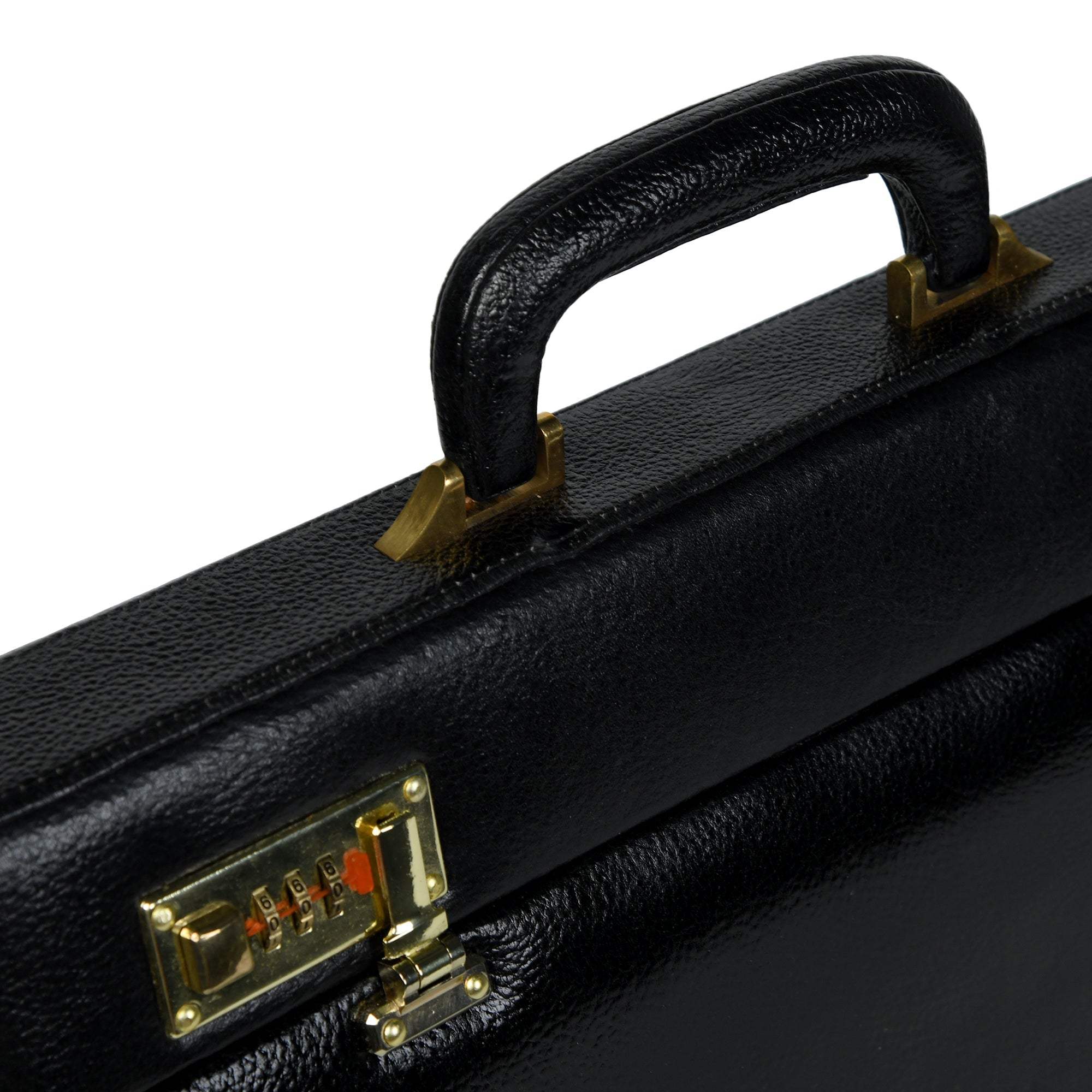 Black Office Suitcase Briefcase - Classy Leather Bags - Flyclothing LLC