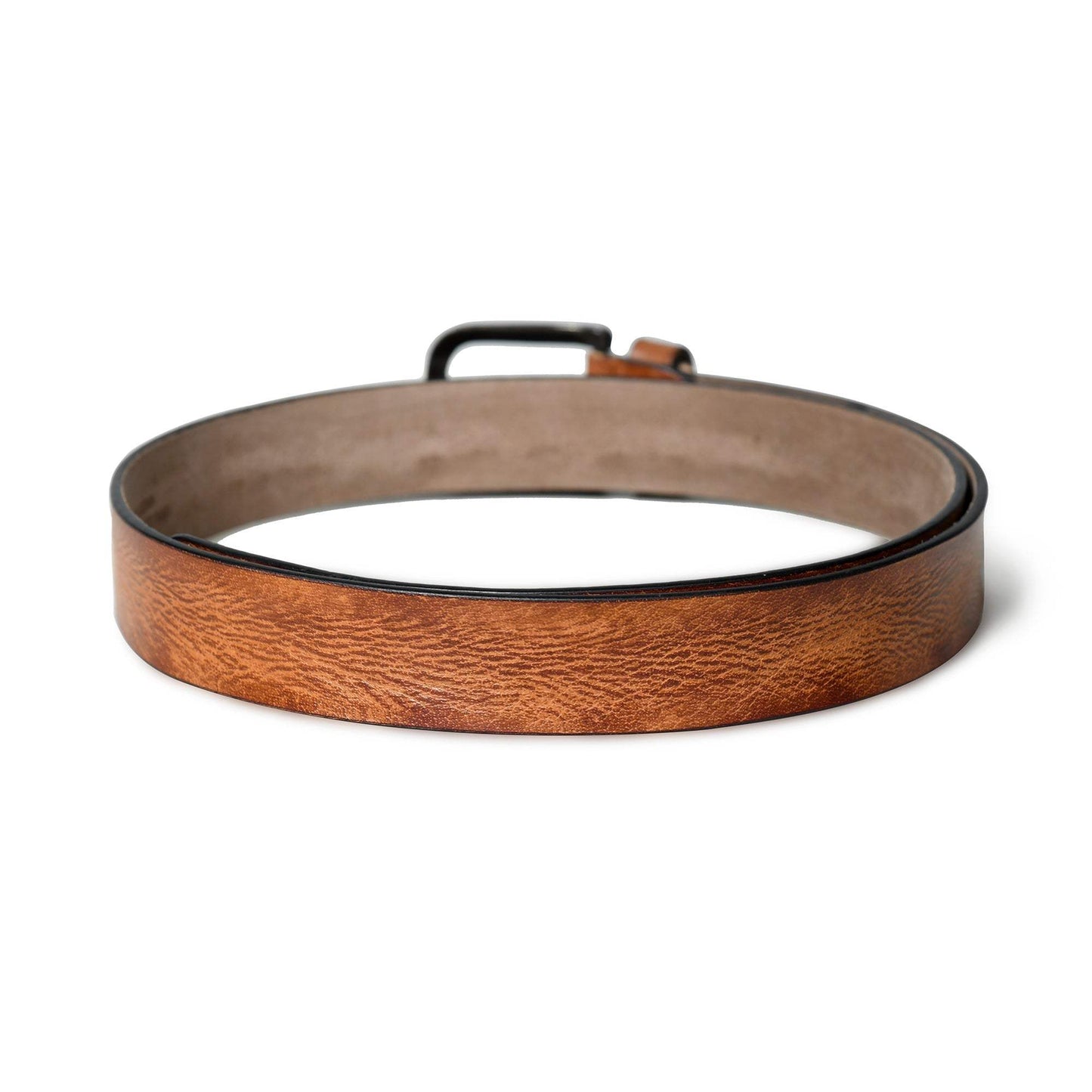 Formal Tan Leather Belt for Men - Classy Leather Bags - Flyclothing LLC