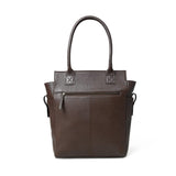 Chestnut Charm Brown Leather Tote - Classy Leather Bags - Flyclothing LLC