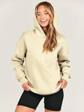 Dropped Shoulder Long Sleeve Hoodie - Trendsi - Flyclothing LLC