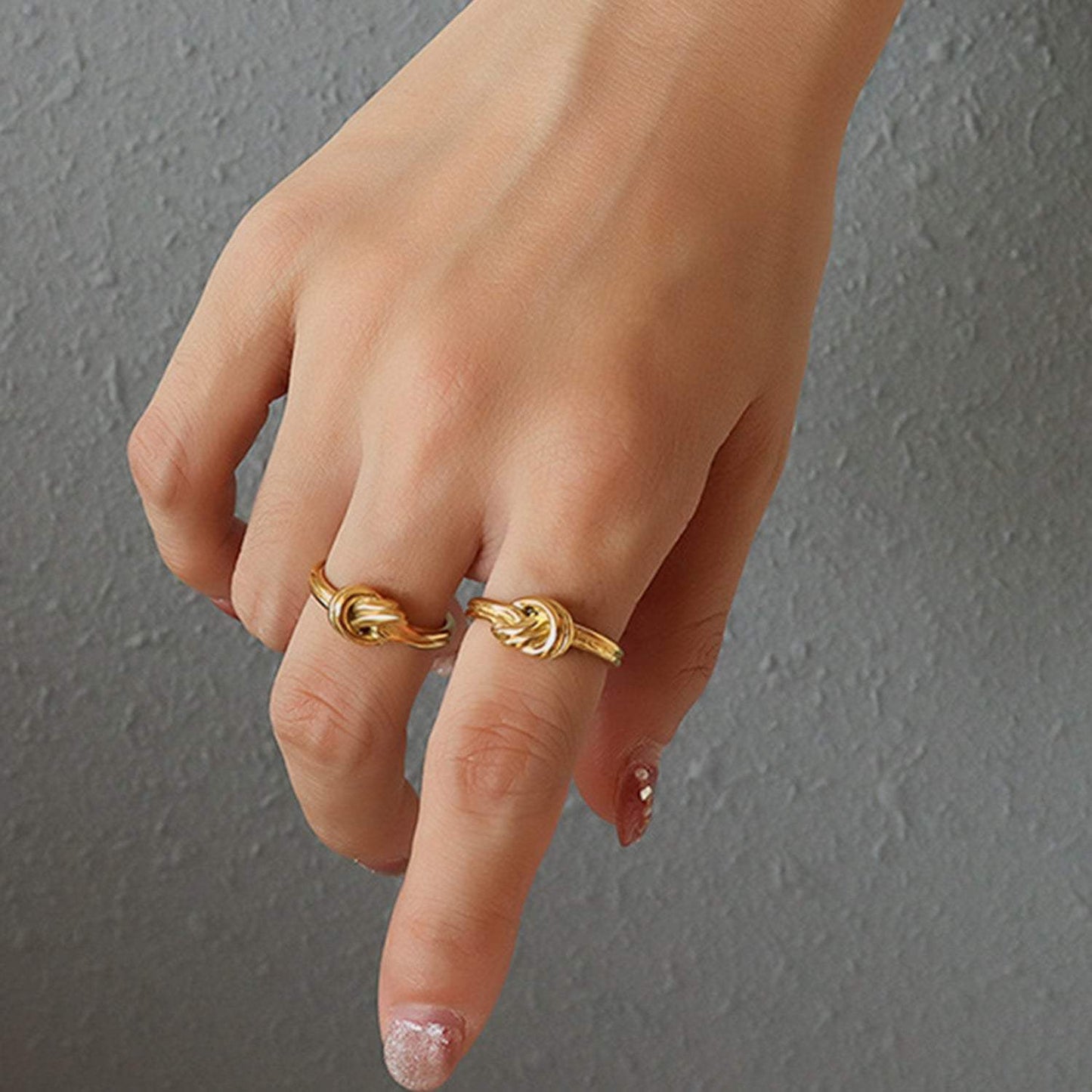 Titanium Steel Knot Ring - Trendsi - Flyclothing LLC