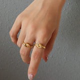Titanium Steel Knot Ring - Trendsi - Flyclothing LLC